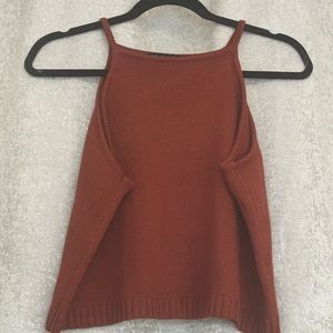 ELOQUII crop top (color rust)